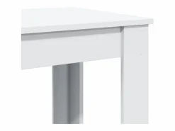 Clearance Mesa alta de bar madera ingeniería blanca 102x50x103,5 cm Mesa Alta