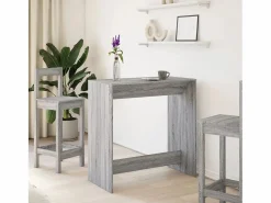 Best Clicnbuy Mesa alta de bar madera ingeniería Sonoma 102x50x103,5 cm Gris