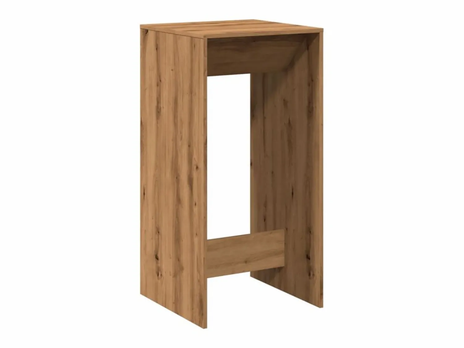 Clicnbuy Mesa alta de bar madera ingeniería roble artisian 51x50x103,5cm