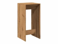 Clicnbuy Mesa alta de bar madera ingeniería roble artisian 51x50x103,5cm