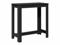 Best Mesa alta de bar madera ingeniería negra 102x50x103,5 cm Mesa Alta