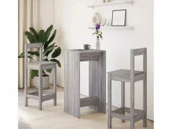 Hot Clicnbuy Mesa alta de bar madera ingeniería Sonoma 51x50x103,5 cm Gris