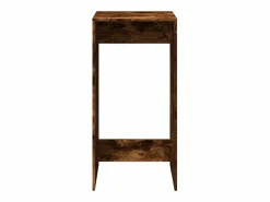 Mesa alta de bar madera ingeniería roble ahumado 51x50x103,5 cm Mueble Bar