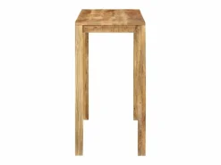 Clicnbuy Mesa alta de bar madera maciza de mango 112x55x108 cm