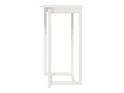Discount Clicnbuy Mesa alta de bar madera maciza de pino 60x60x110 cm Blanco