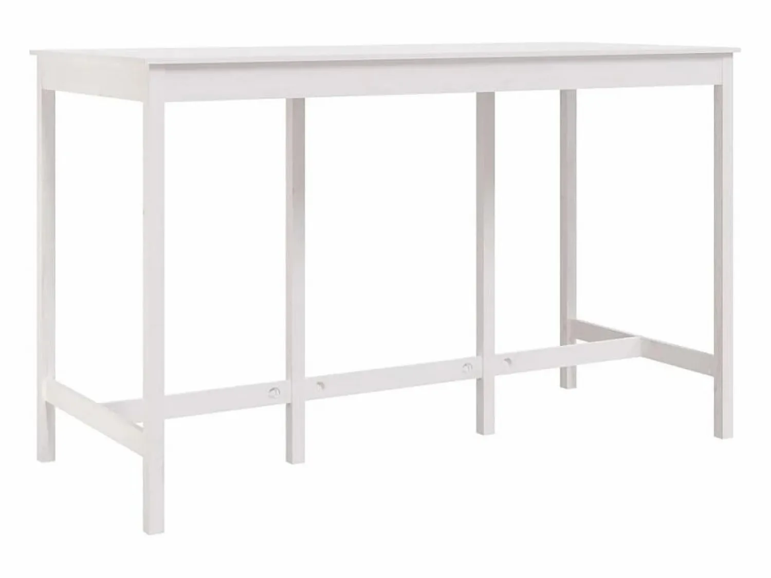 Discount Mesa alta de bar madera maciza de pino 180x80x110 cm Mueble Bar