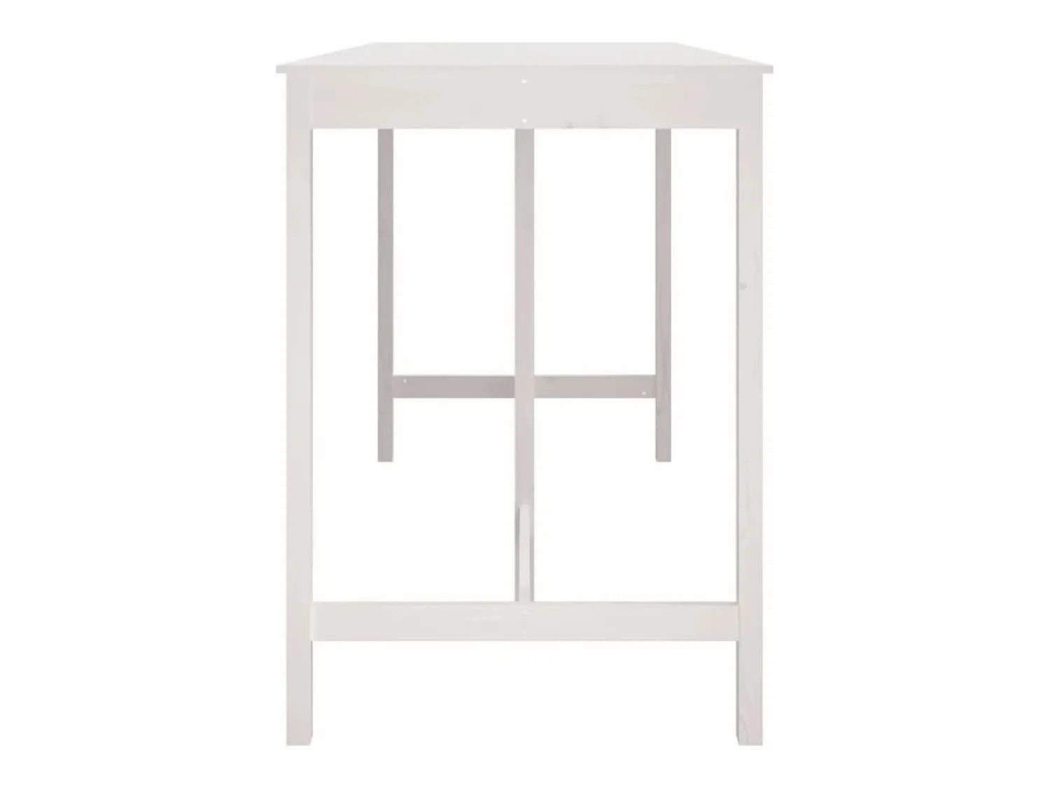 Discount Mesa alta de bar madera maciza de pino 180x80x110 cm Mueble Bar