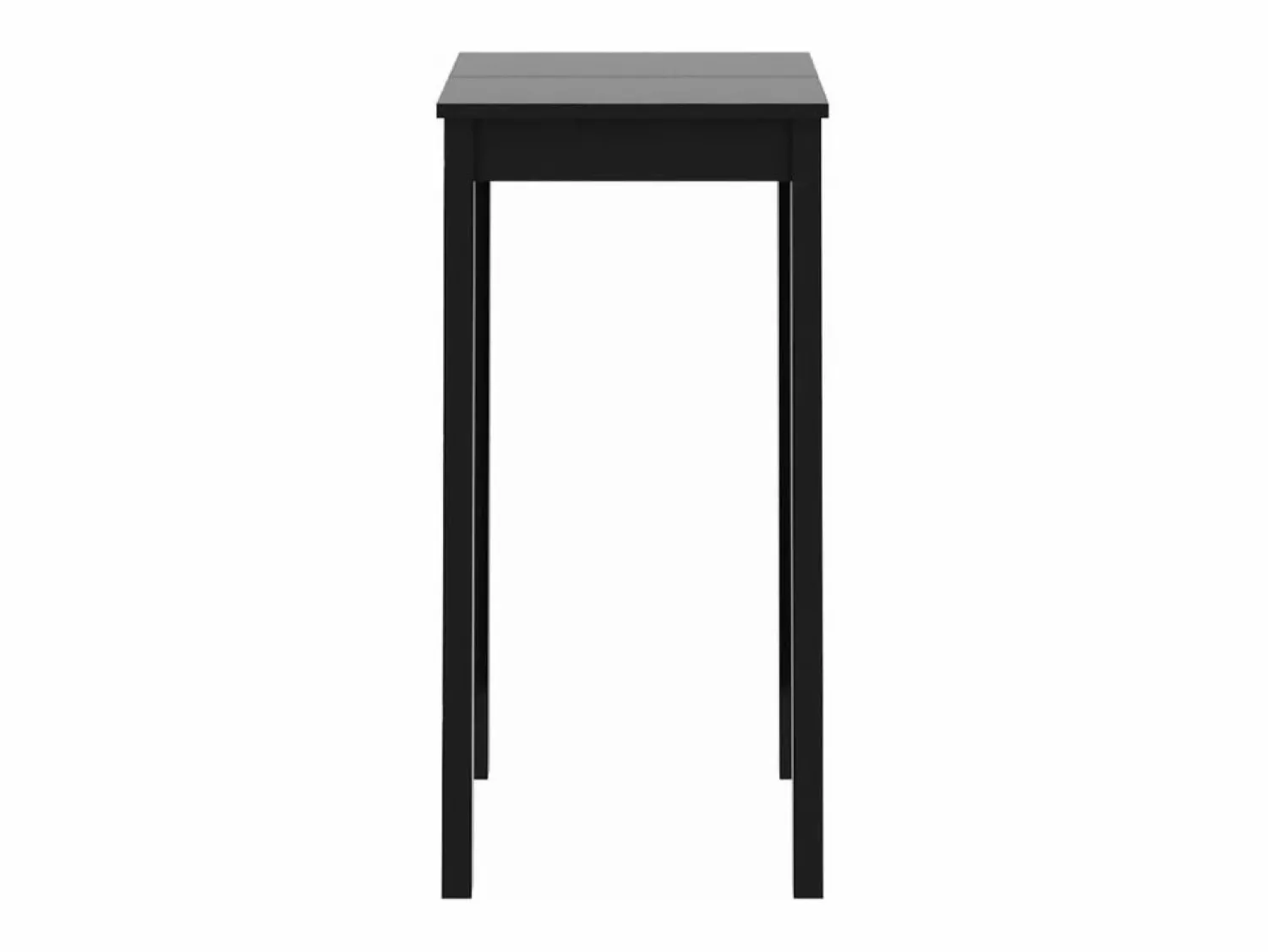 Clicnbuy Mesa alta de bar negra de MDF 55x55x107 cm