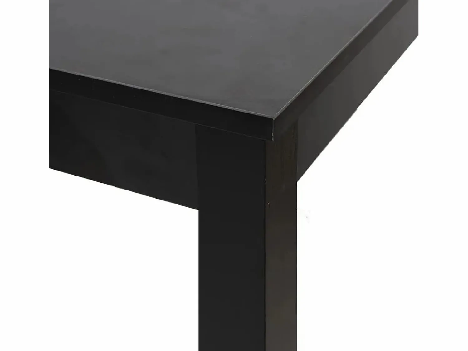 Clicnbuy Mesa alta de bar negra de MDF 55x55x107 cm