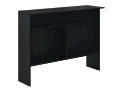 Clicnbuy Mesa alta de cocina con 2 encimeras negra 130x40x120 cm