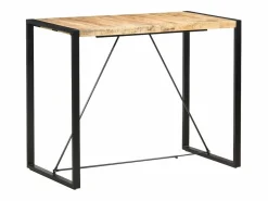 Hot Clicnbuy Mesa alta de cocina de madera maciza de mango 140x70x110 cm Marru00f3n
