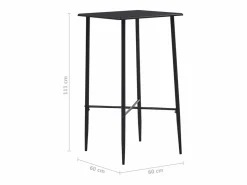 Mesa alta de cocina MDF 60x60x111 cm ES589153