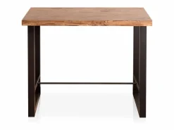 Hot Mesa alta de comedor Loft diseño nórdico roble American/negro 100x120x70 cm Mesa Alta