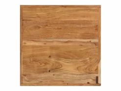 Outlet vidaxl Mesa alta de hierro y madera maciza de acacia 55x55x107 cm Color natural claro