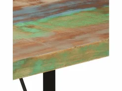 Sale Clicnbuy Mesa alta de hierro y madera maciza reciclada 110x55x107 cm Multicolor