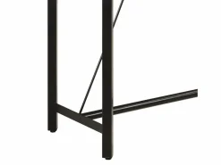 vidaxl Mesa alta de hierro y madera maciza de mango 110x55x107 cm