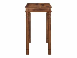 Best Mesa alta de madera maciza de acacia 120x60x107 cm Mesa Alta