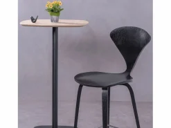 Nest Dream Mesa alta para bar de estilo industrial, 106cm de altura y 60x60cm - Pub - Roble