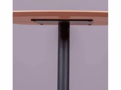 Nest Dream Mesa alta para bar de estilo industrial, 106cm de altura y 60x60cm - Pub - Roble
