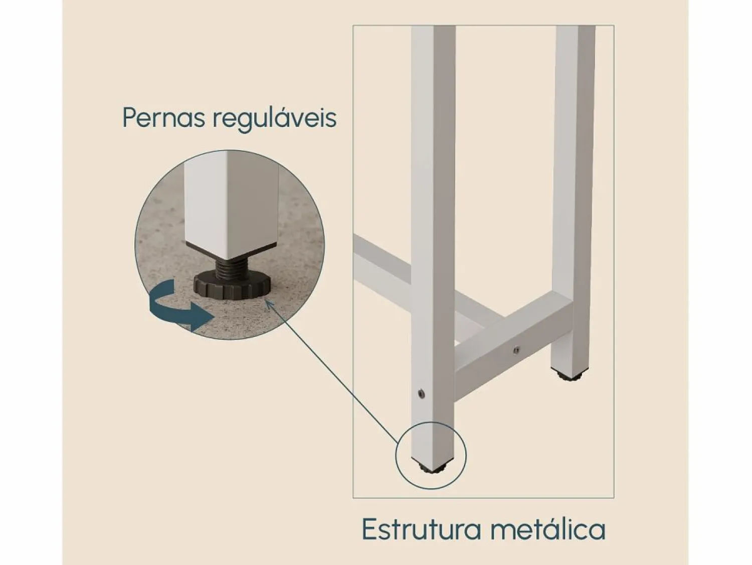 Best MB Muebles Bonitos Mesa alta para Cocina Comedor en Blanco y Sonoma 100x40x100cm Ani Color natural claro / Blanco
