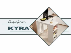 MB Muebles Bonitos Mesa alta para Cocina Comedor en 110x50x103cm Kyra