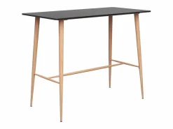 Best vidaxl Mesa alta y taburetes de bar 7 piezas y gris Negro