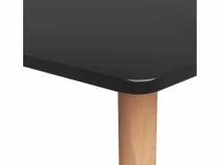 Best vidaxl Mesa alta y taburetes de bar 7 piezas y gris Negro