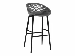 Best vidaxl Mesa alta y taburetes de bar 7 piezas y gris Negro