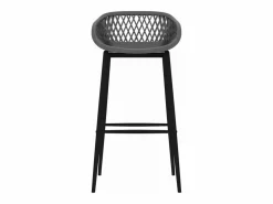 Best vidaxl Mesa alta y taburetes de bar 7 piezas y gris Negro