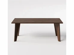 Discount Mesa ARIS 138 x 80 cm para cocina, salón, comedor Roble Chocolate Marru00f3n chocolate