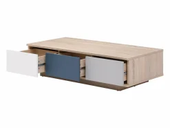 Sale Vente-unique Mesa auxiliar con 3 cajones y 1 estante - Multicolor - FILUTIA Color natural claro / Multicolor