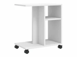 Outlet Mesa auxiliar con ruedas madera ingeniería 50x30x55 cm Mesa Auxiliar