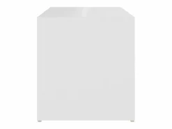 New Clicnbuy Mesa auxiliar de madera contrachapada 59x36x38 cm Blanco