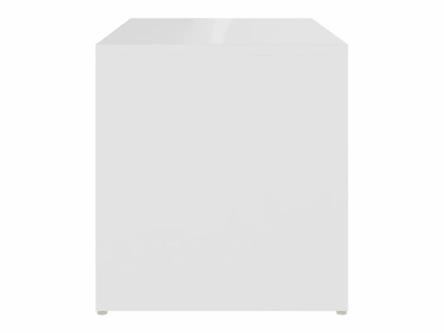 New Clicnbuy Mesa auxiliar de madera contrachapada 59x36x38 cm Blanco