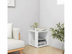 Hot Mesa auxiliar de madera contrachapada 33x33x34,5 cm Mesa Auxiliar