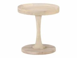 Clearance Mesa auxiliar de madera maciza de mango Ø40x45 cm Mesa Auxiliar