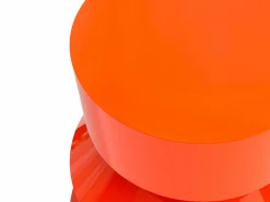 Online Vente-unique Mesa auxiliar de MDF - lacado - NIDIMA Naranja