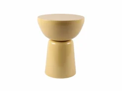 Outlet Vente-unique Mesa auxiliar de metal - brillante - MENIRO Amarillo claro