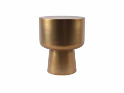 Online Mesa auxiliar de metal - Dorada - FALENY Mesa Auxiliar