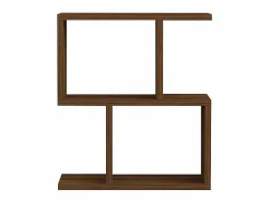 Hot Calicosy Mesa auxiliar decorada en madera de nogal L45 cm - ZET Color natural oscuro