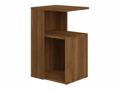 Best Mesa auxiliar madera contrachapada marrón roble 36x30x56 cm Mesa Auxiliar