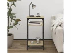 Clicnbuy Mesa auxiliar madera contrachapada roble Sonoma 40x30x75 cm