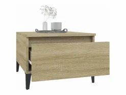 Sale Mesa auxiliar madera contrachapada roble Sonoma 50x46x35 cm Mesa Auxiliar