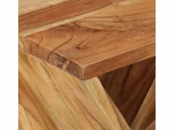 Clearance Mesa auxiliar madera maciza de acacia 35x35x55 cm Mesa Auxiliar
