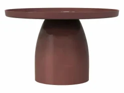 Outlet Vente-unique Mesa auxiliar metálica - Marrón brillante - FRIDANA Marru00f3n