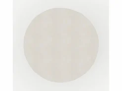 Mesa auxiliar redonda blanca de fibra de arcilla efecto cemento D35 cm - Capri Mesa Auxiliar