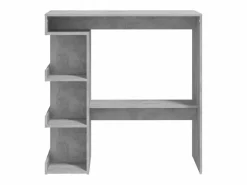 Online Clicnbuy Mesa bar almacenaje contrachapada hormigón 100x50x101,5 cm Gris