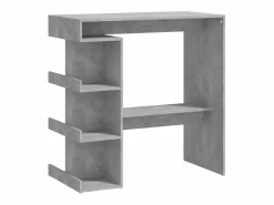 Mesa bar almacenaje contrachapada hormigón 100x50x101,5 cm ES695107