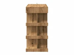 Outlet Mesa bar con estante almacenaje roble artisan 100x50x101,5 cm Mueble Bar