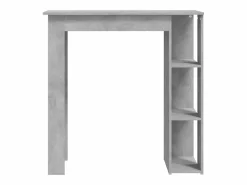 Mesa bar con estante contrachapada hormigón 102x50x103,5cm ES772025